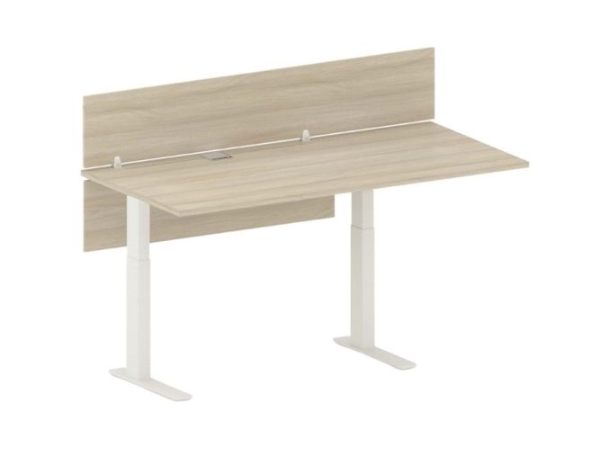 vyskove nastavitelny stul future 170x80 cm 2 motory s paravanem bila dub 26638