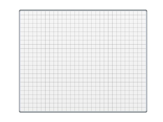 bila keramicka popisovaci tabule s potiskem ekotab 1500 x 1200 mm ctverce rastr 16421