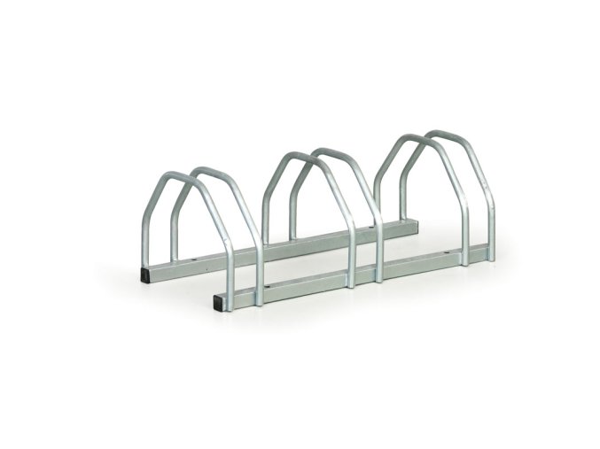 Oboustranný stojan na jízdní kola na zem, 3 stání