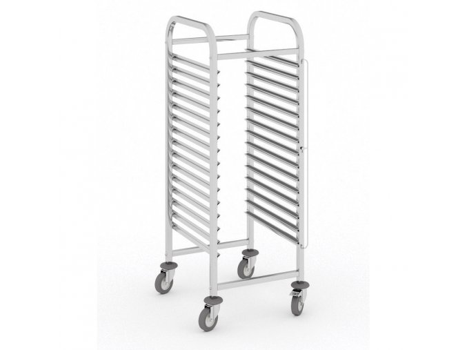 nerezovy prepravni vozik na plechy 10 pater 1350 x 470 x 620 mm 16623