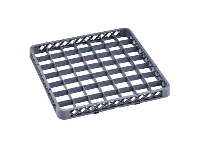 Nástavec pro koše na sklo, 500 x 500 x 45 mm, 49 segmentů, 65 x 65 mm
