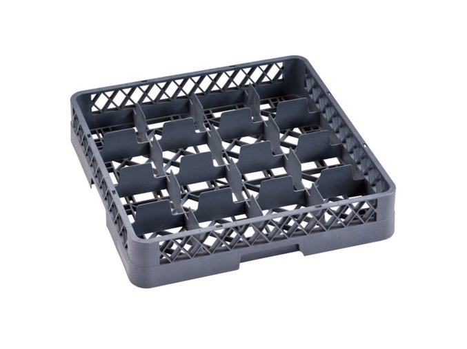 kos do mycky na sklo 500 x 500 x 100 mm 16 segmentu 110 x 110 mm 16600