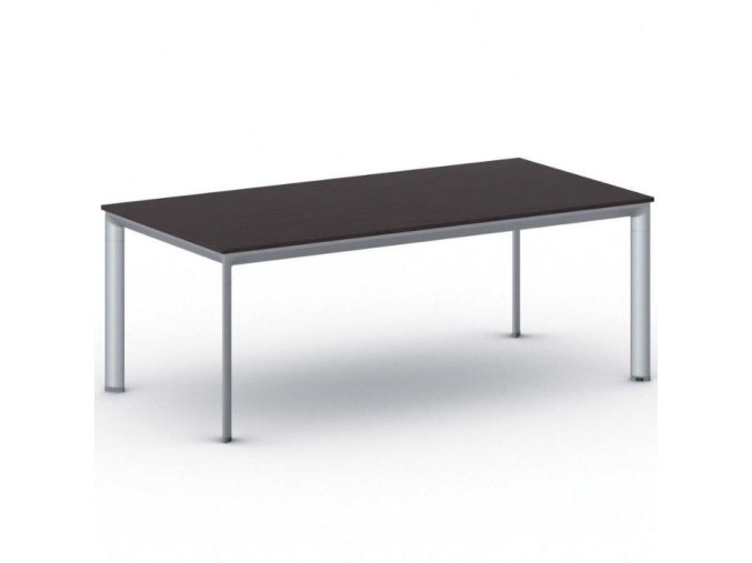 jednaci kancelarsky stul primo invitation 200x100 cm sedostribrna podnoz wenge 21038