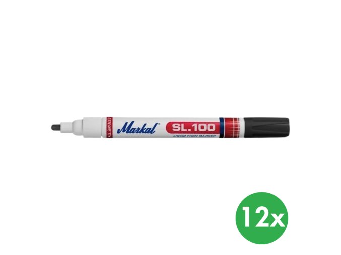 Barevný popisovač SL.100, černý, 12 ks
