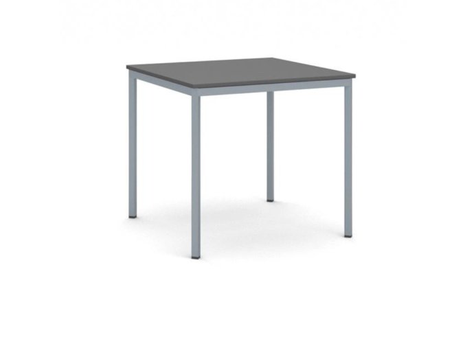 jidelni stul 80x80 cm tmave seda podnoz grafit 105187
