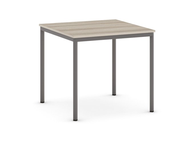 jidelni stul 80x80 cm tmave seda podnoz dub prirodni 119979