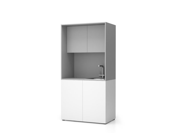 kuchynka nika se drezem a baterii 1000 x 600 x 2000 mm seda prave 16926