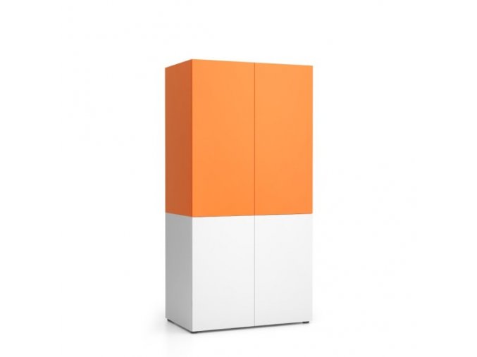 Kuchyňská policová skříň NIKA 1000 x 600 x 2000 mm, oranžová