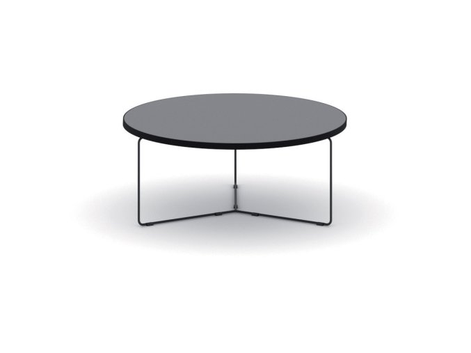 Kulatý konferenční stůl TENDER, průměr 90 cm, grafit