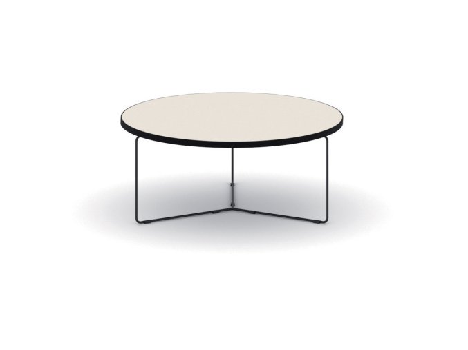 Kulatý konferenční stůl TENDER, průměr 90 cm, zemitá