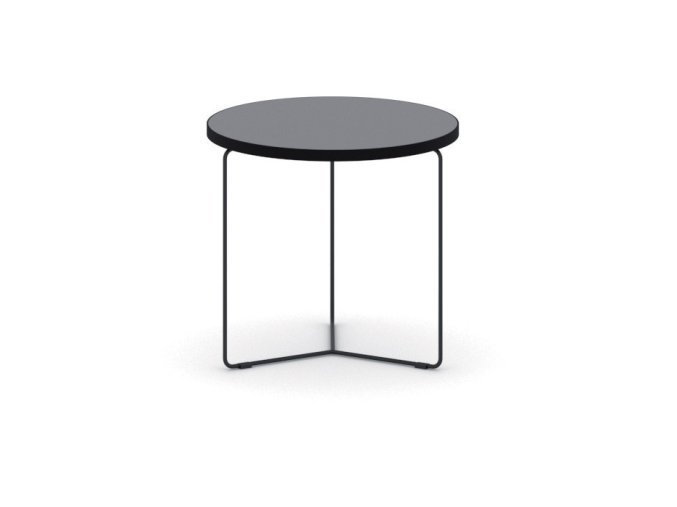 Kulatý konferenční stůl TENDER, průměr 50 cm, grafit