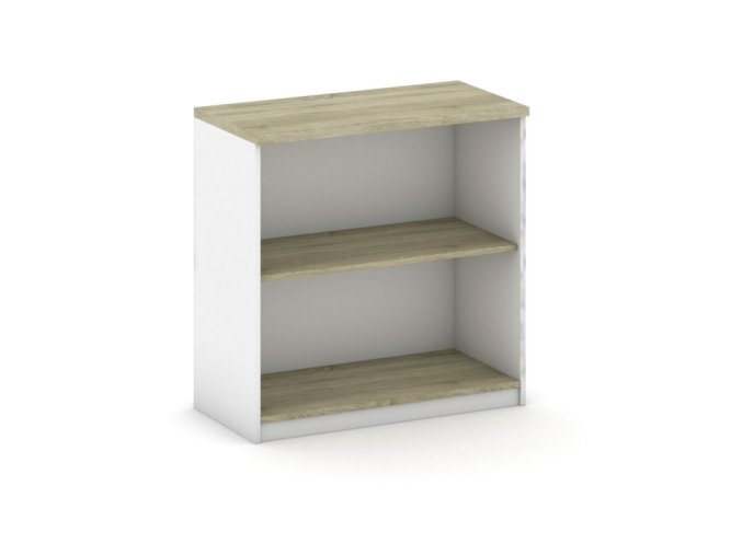 kancelarsky regal mirelli 800 x 400 x 800 mm bila dub sonoma 16655