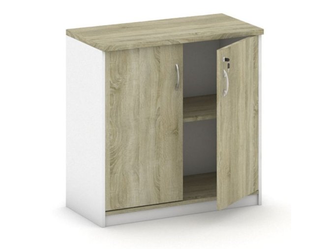 kancelarska skrin mirelli 800 x 400 x 800 mm bila dub sonoma 20281