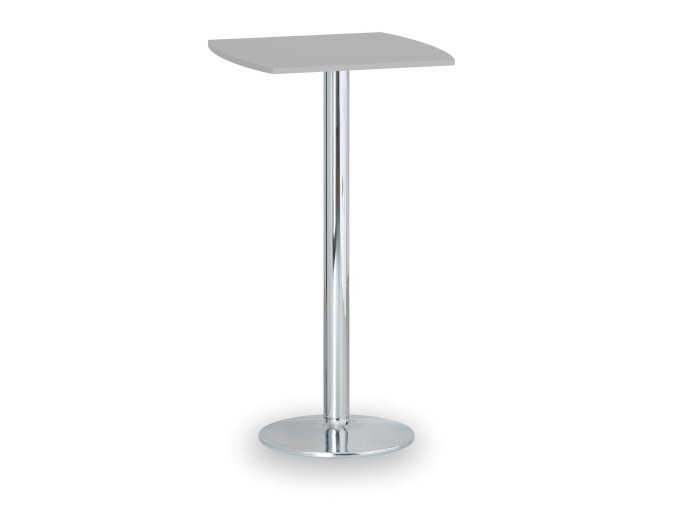 koktejlovy stul olympo ii 660x660 mm chromovana podnoz deska seda 88319