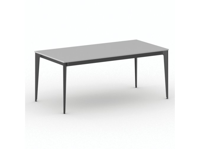 jednaci kancelarsky stul primo action 180x90 cm cerna podnoz seda 104152