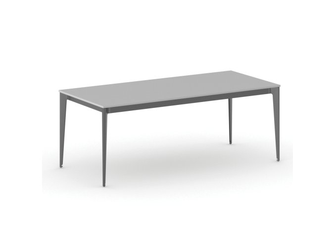 jednaci kancelarsky stul primo action 200x90 cm cerna podnoz seda 104176