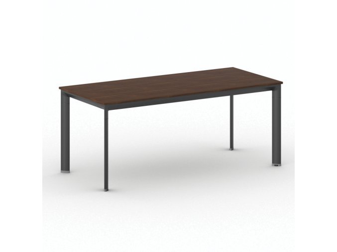 jednaci kancelarsky stul primo invitation 180x80 cm cerna podnoz orech 103801