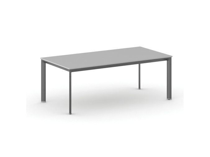 jednaci kancelarsky stul primo invitation 200x100 cm cerna podnoz seda 104072