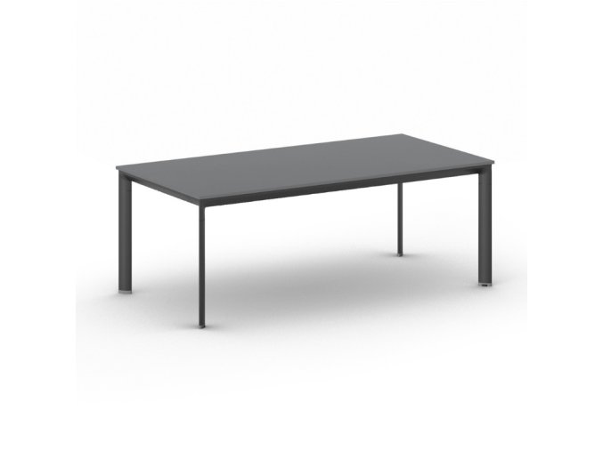 jednaci kancelarsky stul primo invitation 200x100 cm cerna podnoz grafit 106135