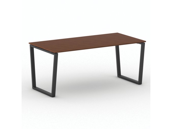 Kancelářský stůl PRIMO IMPRESS, 180x90 cm, černá podnož, třešeň