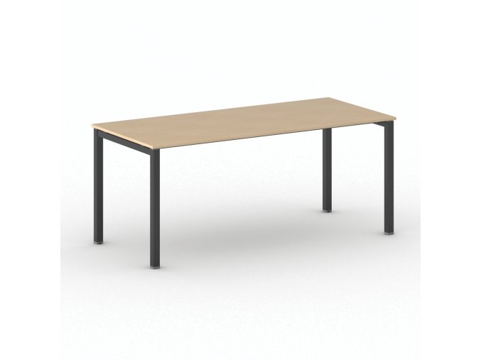 jednaci kancelarsky stul primo square 180x80 cm cerna podnoz buk 104423