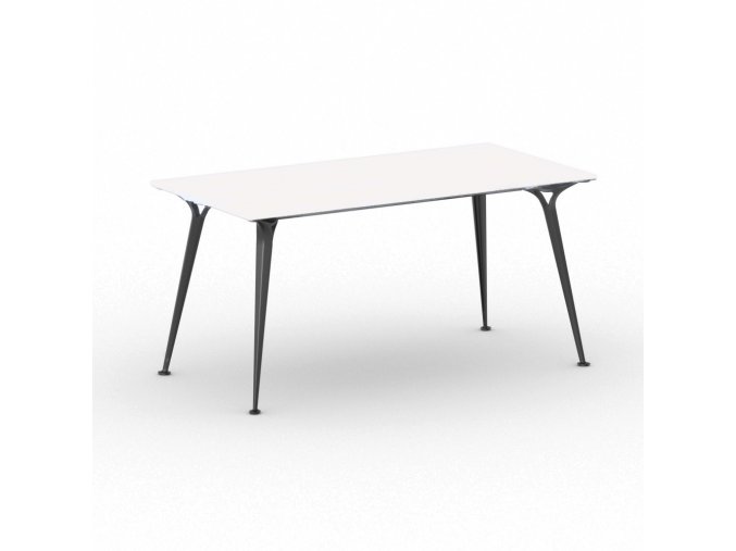 jednaci kancelarsky stul primo alfa 160x80 cm cerna podnoz bila 113075