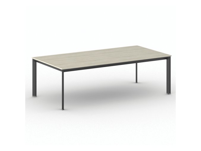 jednaci kancelarsky stul primo invitation 240x120 cm cerna podnoz dub prirodni 104086