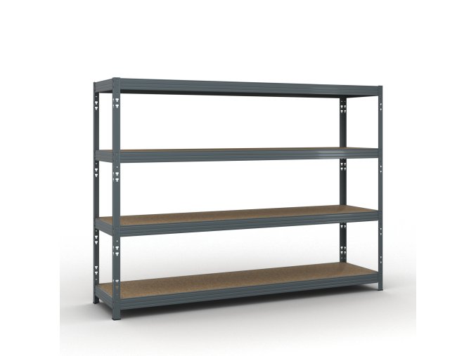 Policový regál 1853 x 2400 x 600 mm, nosnost 450kg