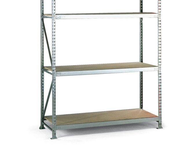 Policový regál, nosnost 600 kg, 2500 x 2200 x 800 mm, základní