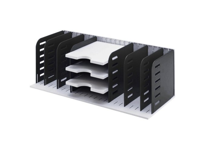 tridici moduly 8 prepazek a 3 police cerna 112478