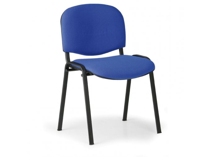 Konferenční židle VIVA, černé nohy, modrá