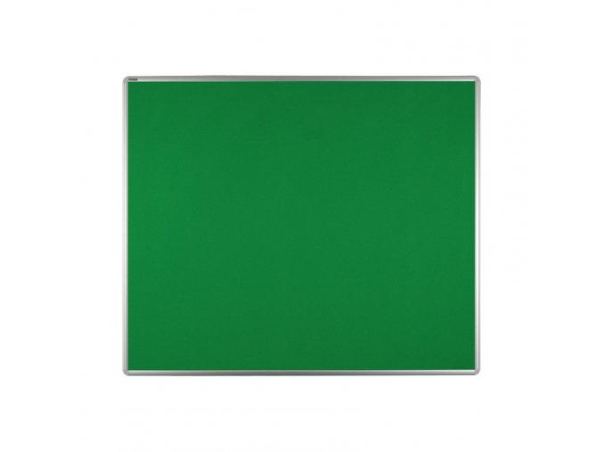 Textilní nástěnka ekoTAB v hliníkovém rámu, 1200 x 900 mm, zelená
