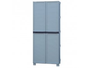 plastova skrin policova vysoka 700 x 390 x 1720 mm seda 21457