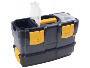 Plastový kufr na nářadí s přídavným boxem 420x220x340 mm