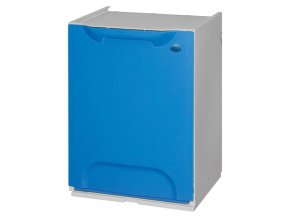 Plastový koš na tříděný odpad, 20 L, modrý