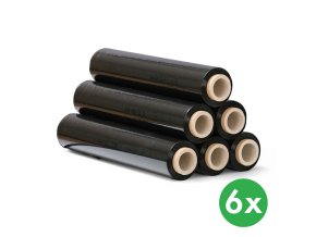 prutazna obalova folie cerna 23 mic 500 mm x 190 m 6 ks 116267
