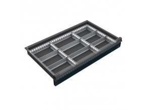 Organizér nářadí do zásuvky dílenských vozíků KOVOS, kovový, 9 přihrádek, 60 - 120 mm