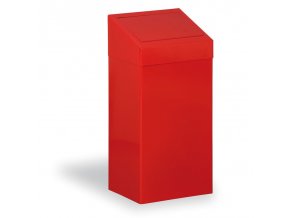 Kovový odpadkový koš na tříděný odpad, 45 l, červený