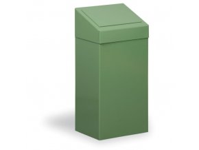 Kovový odpadkový koš na tříděný odpad, 45 l, zelený