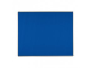 Textilní nástěnka ekoTAB v hliníkovém rámu, 1500 x 1200 mm, modrá