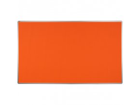 Textilní nástěnka ekoTAB v hliníkovém rámu, 2000 x 1200 mm, oranžová