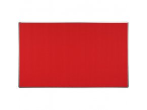 Textilní nástěnka ekoTAB v hliníkovém rámu, 2000 x 1200 mm, červená