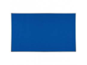 Textilní nástěnka ekoTAB v hliníkovém rámu, 2000 x 1200 mm, modrá