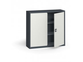 plechova policova skrin na naradi kovona 1150 x 1200 x 400 mm 2 police antracit seda 12858