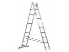 hlinikovy dvoudilny vysuvny zebrik venbos hobby 2x10 pricek 4 5 m 14501