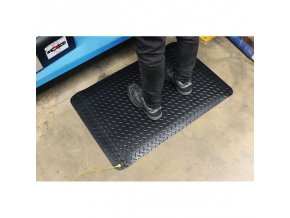 dvojvrstva antistaticka rohozka pro praci s elektrinou diamantovy vzor 0 9 x 1 5 m 21542