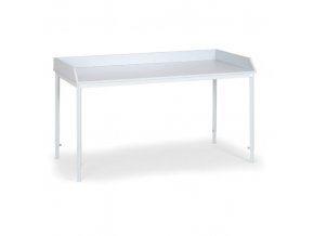 Montážní stůl s ohrádkou, kovové nohy, délka 1600 mm