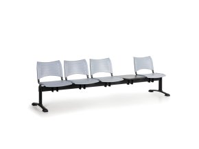 plastova lavice do cekaren visio 4 sedak se stolkem seda cerne nohy 24381