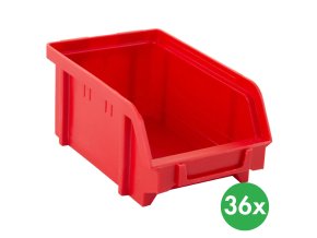 plastove boxy basic typ a 103 x 166 x 73 mm 36 ks cervene 115150
