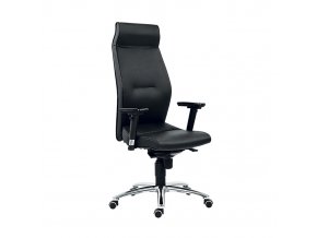 kozene kancelarske kreslo mega cerna 8429